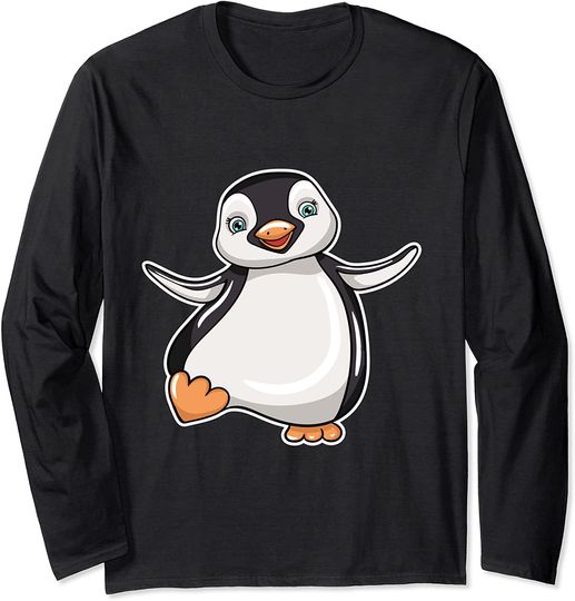 Discover Camisola de Homem Mangas Compridas Pinguim Feliz