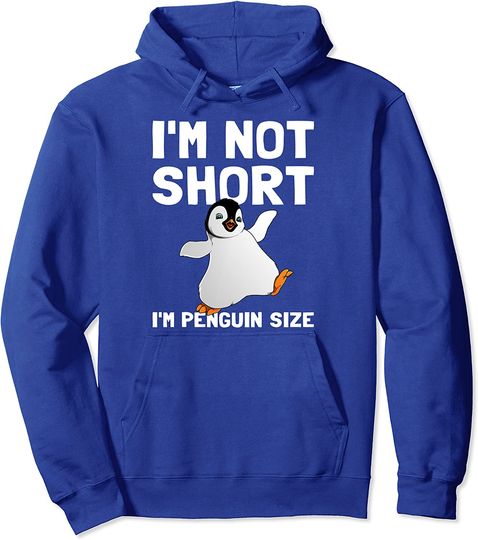 Discover Hoodie Unissexo Presente Ideal I'm Not Short I'm Penguin Size