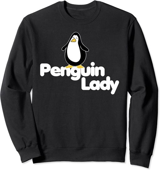 Discover Suéter Unissexo Penguin Lady