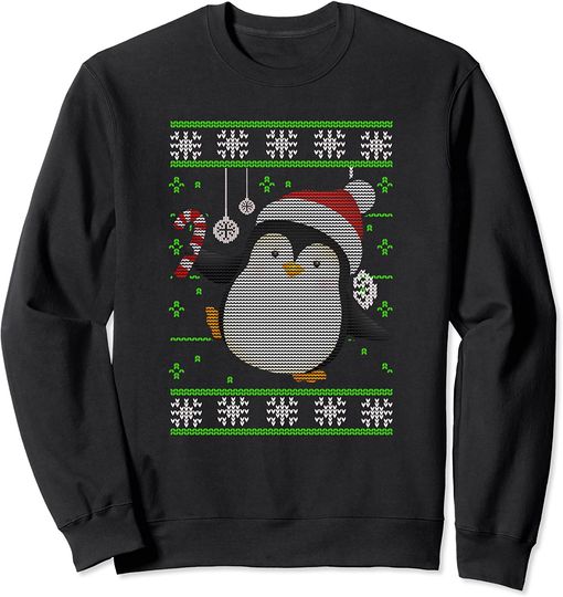Discover Suéter Unissexo Pinguim Feliz No Natal