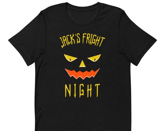 Discover T-shirt para Homem e Mulher Jack's Fright Night Halloween