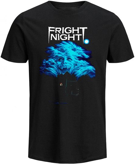 T-shirt para Homem e Mulher Fright Night Filme 80s