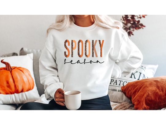 Discover Suéter Unissexo com Spooky Season Halloween