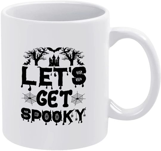 Discover Caneca de Cerâmica Clássica Let’s Get Spooky Halloween