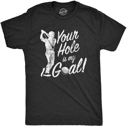 Discover T-Shirt Unissexo Manga Curta Vintage Your Hole Is My Goal