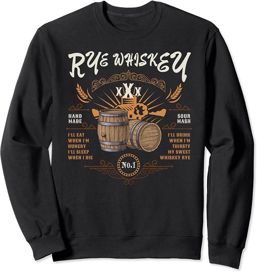 Discover Sweatshirt Unissexo Rye Whiskey