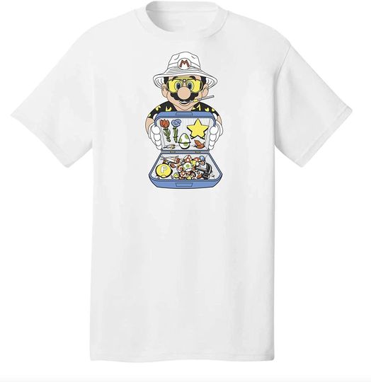 Discover Camiseta Unissexo Manga Curta Super Mario Chefe de Cozinha