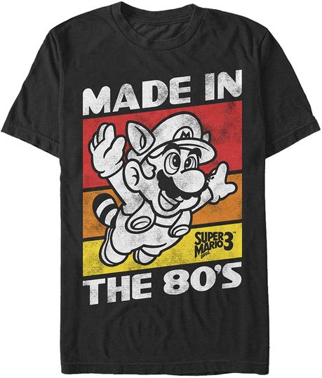 Camiseta Unissexo Manga Curta Super Mario Made In The 80’s