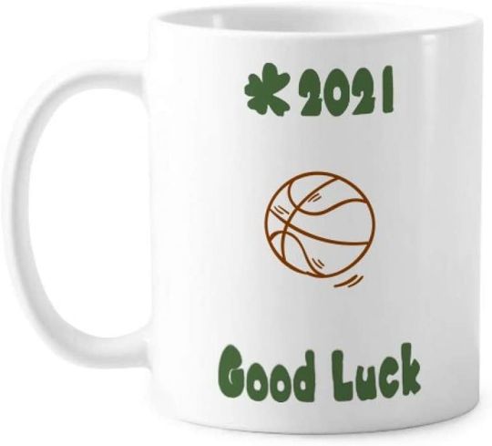 Discover Caneca de Cerâmica Clássica Basketball 2021 Good Luck