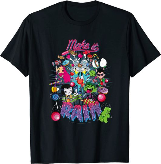 Discover T-shirt para Homem e Mulher Teen Titans Go Make It Rain