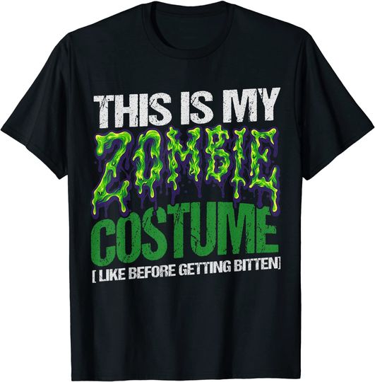 Discover Camiseta Unissexo Manga Curta This Is My Zombie Costume