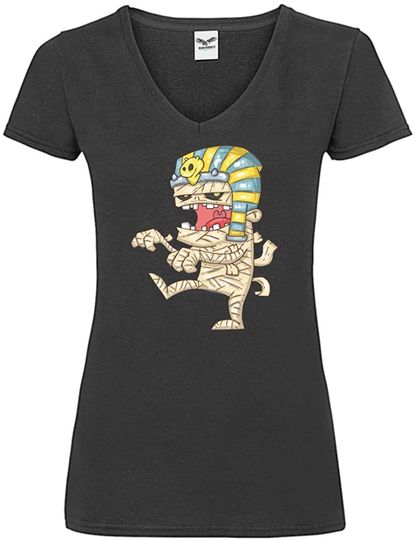 Discover T-shirt de Mulher com Decote Em V Zumbi Múmias egípcias