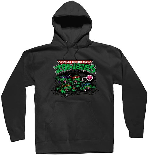 Hoodie Sweatshirt com Capuz Tartarugas Ninjas Zumbi