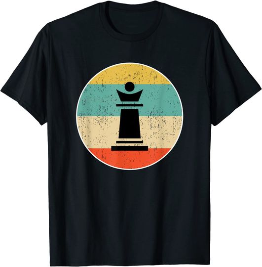 Discover Camiseta para Homem e Mulher Retro King Chess