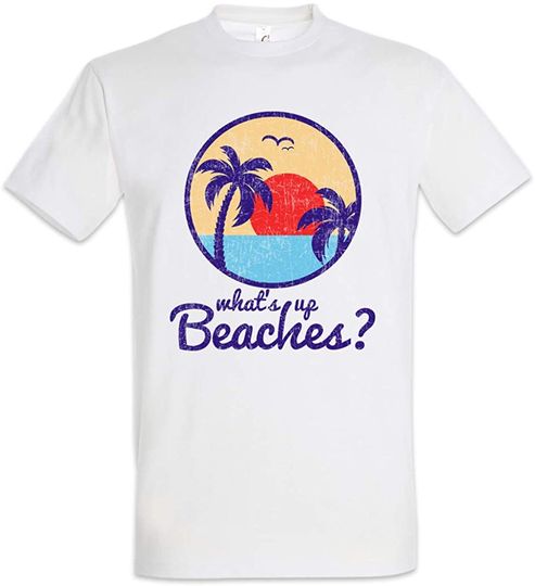 Discover Camiseta Unissexo Manga Curta Viagem Marítima What's Up Beaches