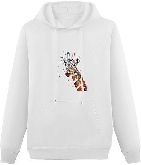 Discover Hoodie Sweatshirt com Capuz Unissexo Girafa Aquarela