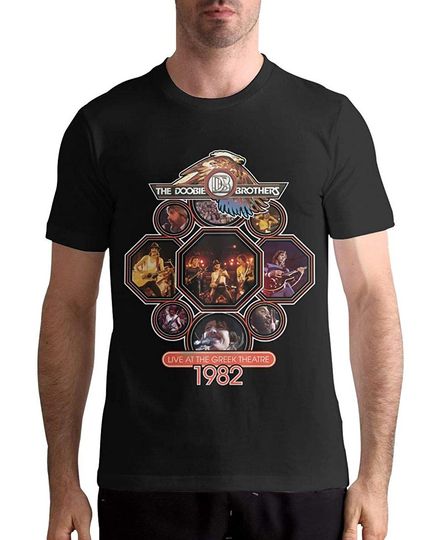 Discover The Doobie Brothers Greek 1982 T Shirt