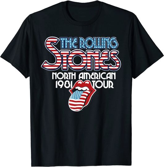Discover Rolling Stones Tour 1981 T-Shirt Unissexo