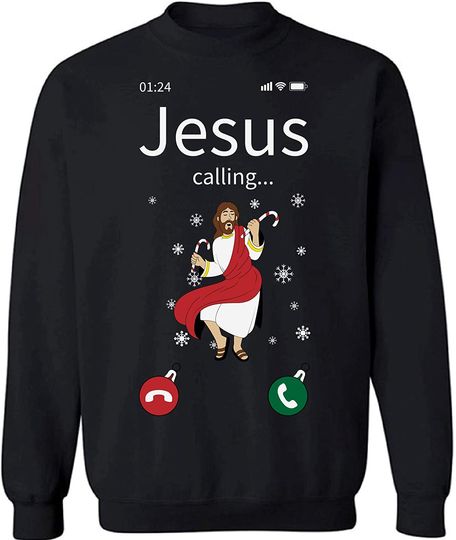 Discover Suéter Sweatshirt Unissexo Engraçada Chamada de Deus