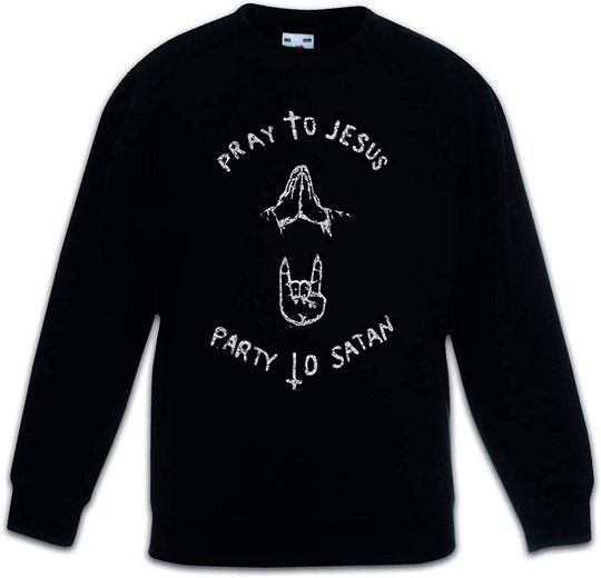 Discover Suéter Sweatshirt para Homem e Mulher Pray To Jesus Party To Santa