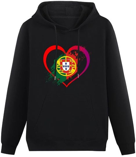 Discover Coração de Portugal | Hoodie Sweatshirt com Capuz para Homem e Mulher