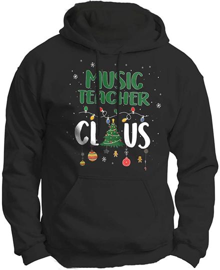 Hoodie Sweater com Capuz para Homem e Mulher Presente de Natal Professor de Música