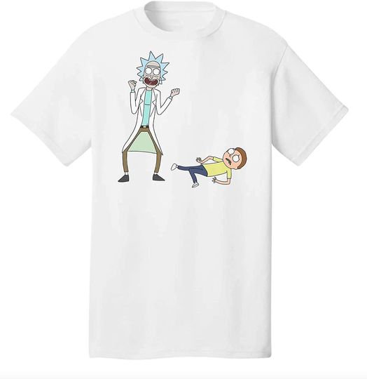 Discover T-Shirt Camisete Unissexo Manga Curta Engraçada Rick & Morty