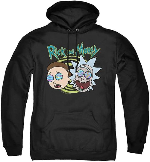 Hoodie com Capuz para Homem e Mulher Rick e Morty | Sweater Estampada Rick e Morty