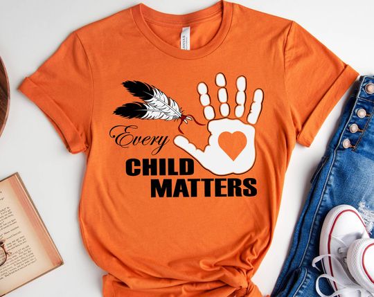Discover T-shirt para Homem e Mulher Every Child Matters Orange Day