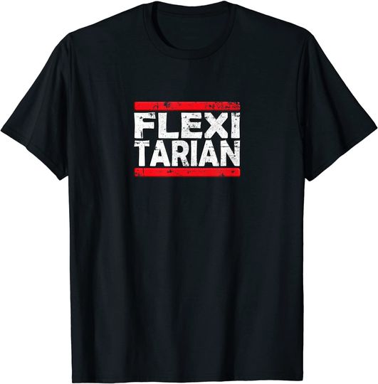 Discover T-shirt para Homem e Mulher Flexitarian Vegetariano
