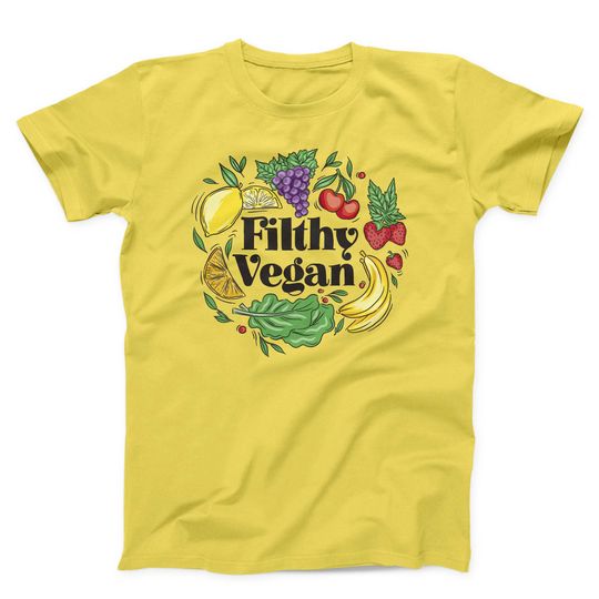 Discover T-shirt Vegan Filthy Vegan Alimentação Saudável