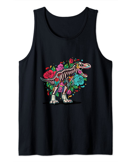 Discover Dia dos Mortos Dia dos Dinossauros Mortos | T-shirt Camisola sem Mangas para Homem e Mulher