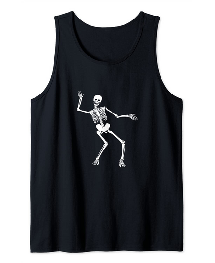 Discover T-shirt Camisola Unissexo sem Mangas Dança de Esqueleto