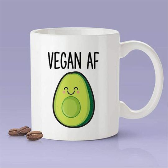 Discover Caneca de Cerâmica Clássica Vegan AF | Presente Vegano