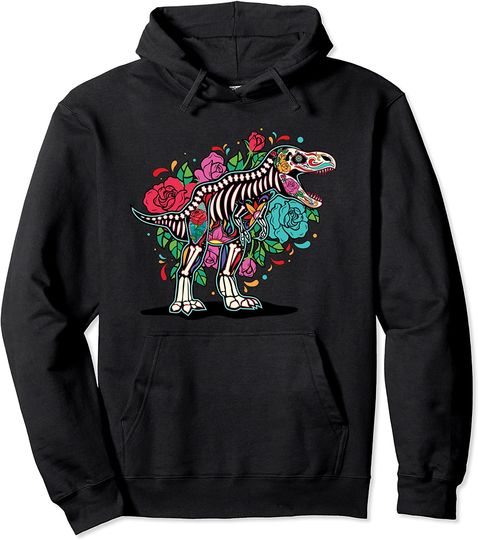 Discover Hoodie Sweatshirt com Capuz para Homem e Mulher Dinossauros dia dos Mortos