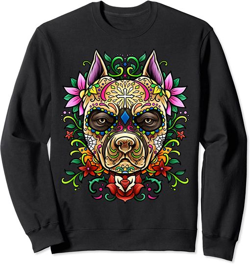 Discover Suéter Sweatshirt para Homem e Mulher Cão Dia dos Mortos