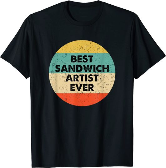 Discover T-shirt para Homem e Mulher Melhor Sanduíche | Vintage Happy Sandwich Day