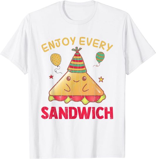 Discover Enjoy Every Sandwich | Sanduíche T-shirt para Homem e Mulher S-3XL