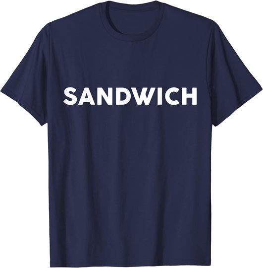 Discover T-shirt Simples para Homem e Mulher com Sandwich