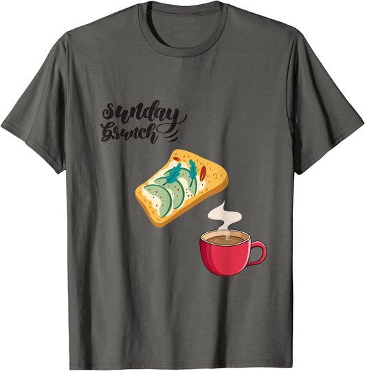 Discover Brunch Domingo Camiseta T-shirt Sanduíche | T-shirt S-3XL