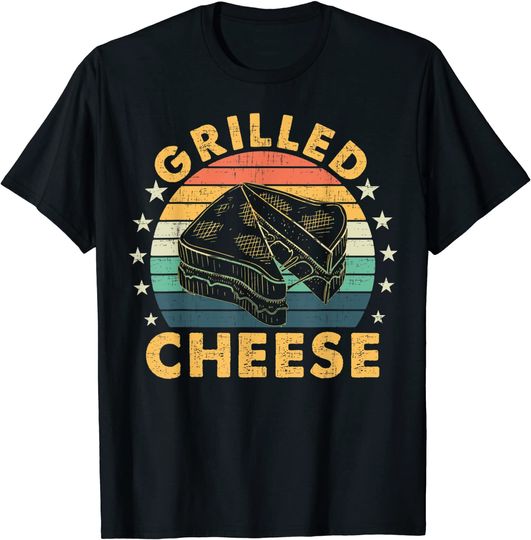 Discover Vintage Grill Cheese T-shirt Camiseta Feliz Dia do Sanduíche