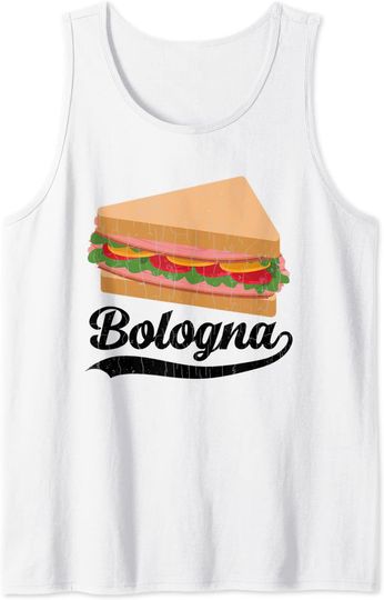 Discover Bologna Sandwich Camisola sem Mangas | Tank Top | Dia do Sanduíche