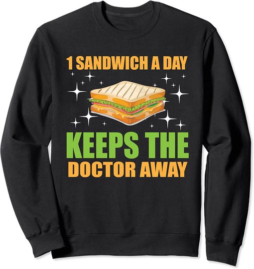 Discover Sweatshirt Unissexo Engraçado Sandwich | Dia do Sanduíche