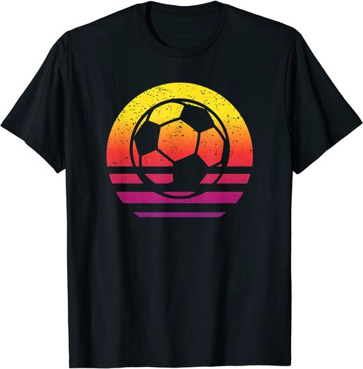 T-shirt Camiseta Unissexo Manga Curta Vintage Futebol