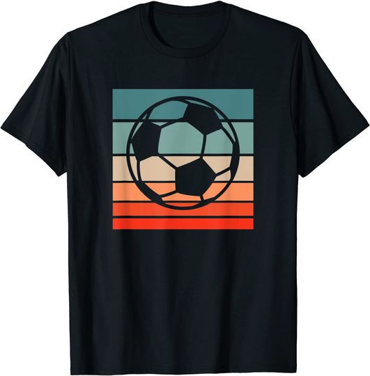 Discover T-shirt Camiseta Unissexo Manga Curta Vintage Presente Ideal para Amantes de Futebol