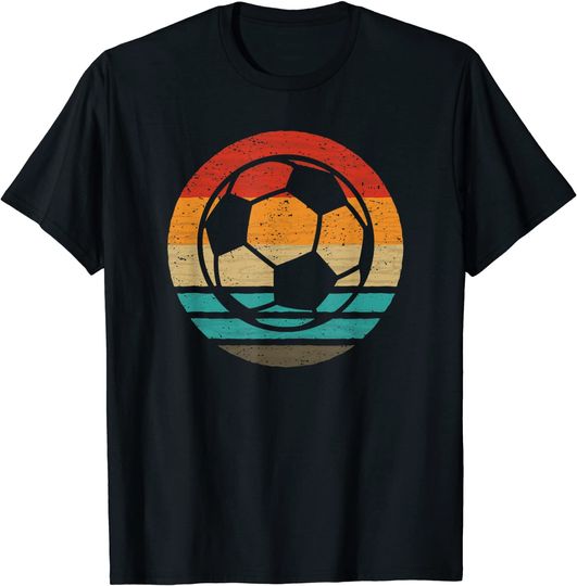 Discover T-shirt Camisete Manga Curta Vintage Presente Ideal para Amantes de Futebol