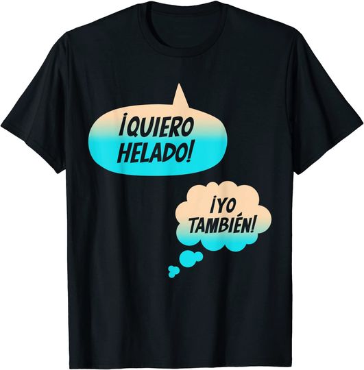 Discover Quiero Helado Anúncio de Gravidez T-shirt para Homem e Mulher