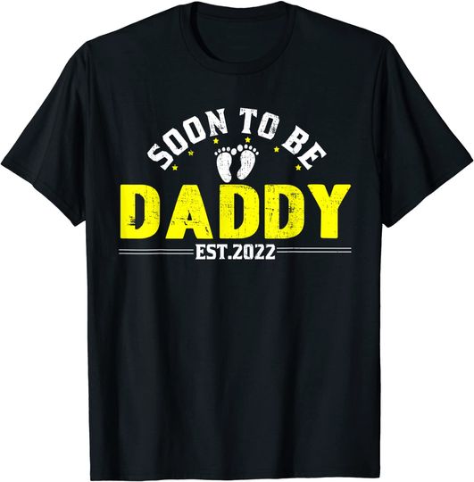 Discover T-shirt para Homem Será Papai 2022 Gravidez do Bebê Revela Camiseta