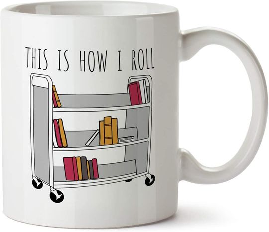 Discover Mug Caneca de Cerâmica Clássica Estante de Livros Biblioteca This Is How I Roll