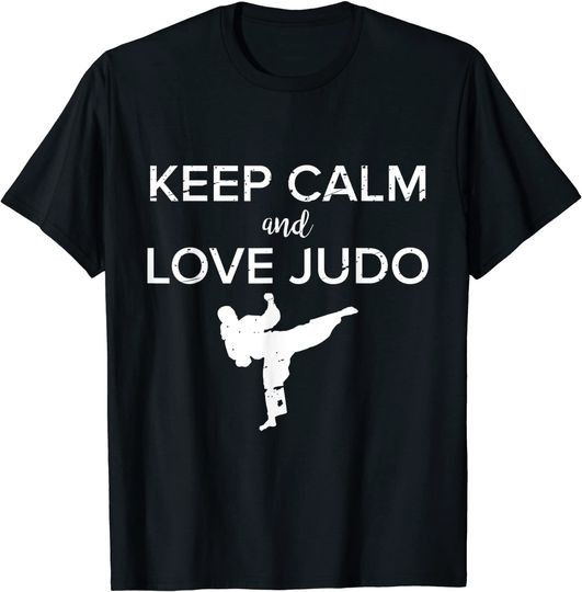 Keep Calm And Love Judo | T-Shirt Camiseta Manga Curta para Homem e Mulher
